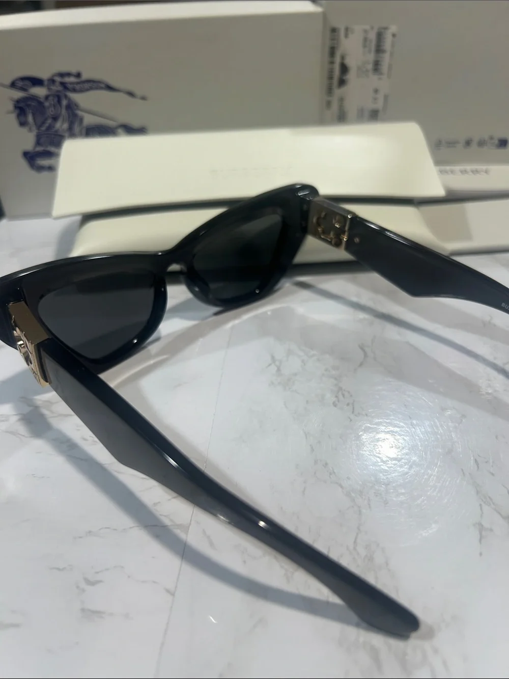 Burberry Black Cat-Eye Sunglasses
